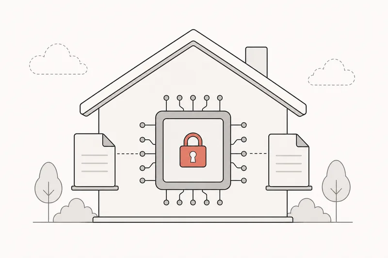 Illustration d'une IA souveraine : un assistant local raisonnant sur les documents de l'entreprise, à l'intérieur du périmètre de l'entreprise